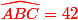\red \widehat{ABC}=42